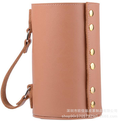 源頭廠(chǎng)家訂制批發(fā)酒水套 紅酒香檳酒收納包 真皮紅酒皮套